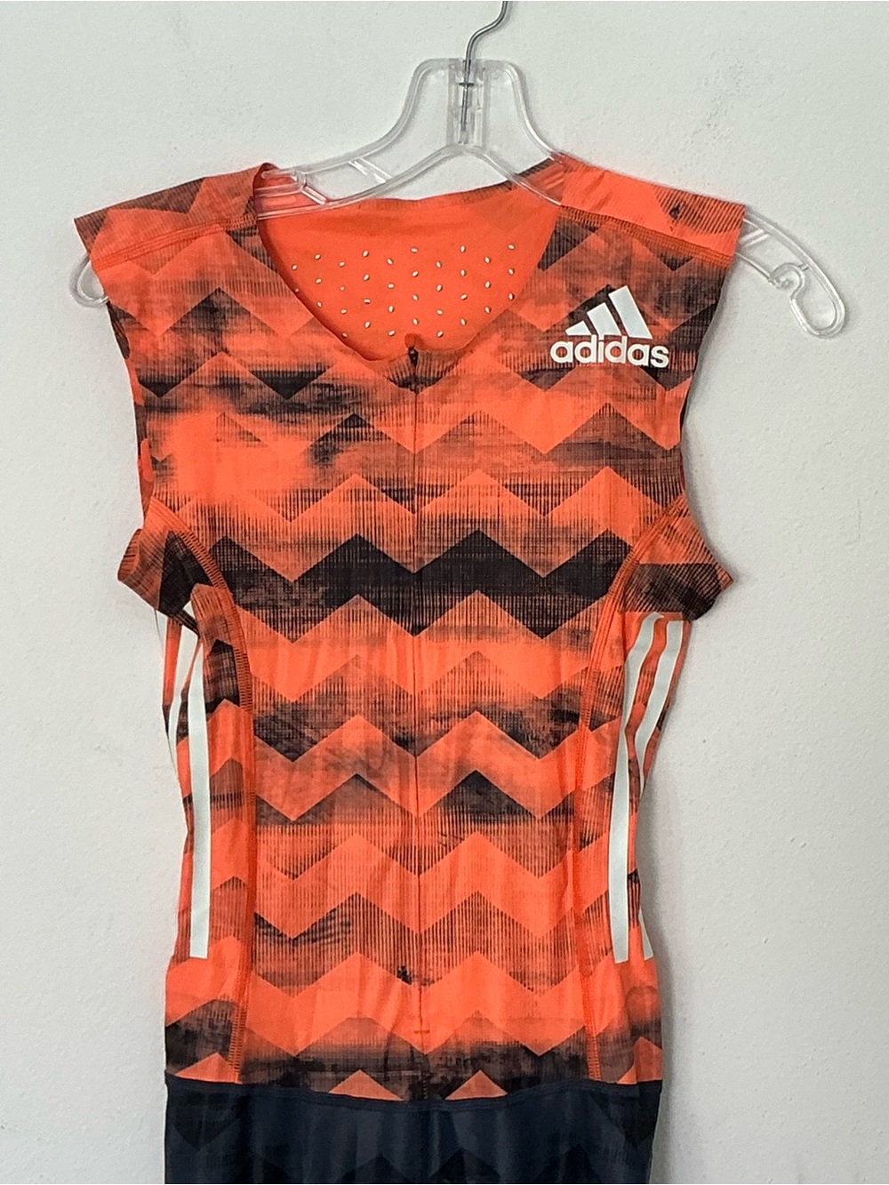 Adidas Climachill Energy Running Compression Suit Orange Black Size Small - Picture 3 of 10